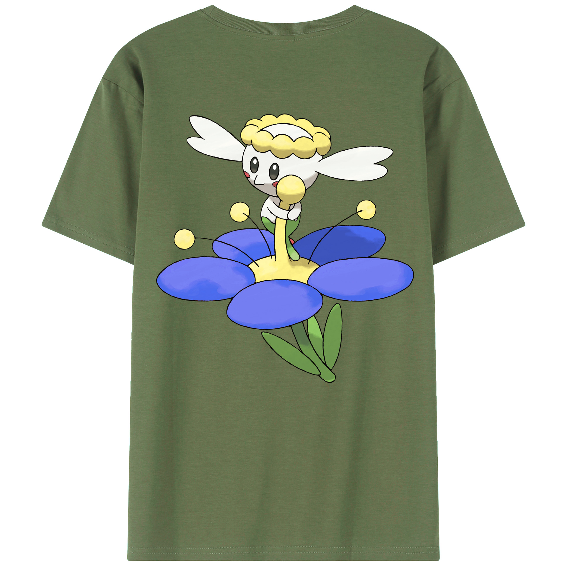 （画像用） ポケットモンスター Pokémon 綿100％ メンズ半袖Tシャツ（バックプリント） 通気性